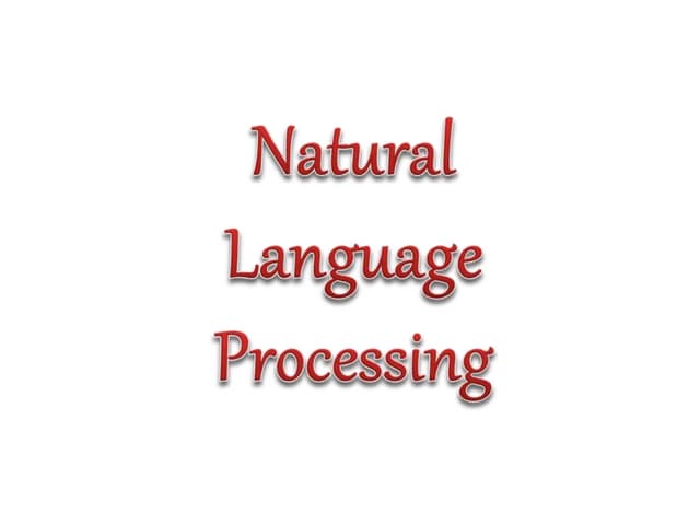 Natural Language Processing