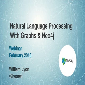 Natural Language Processing with Graphs | PPT
