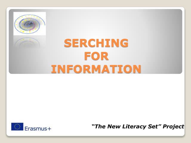 Searching for information