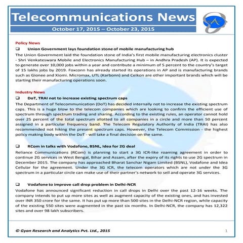 Nl telecom oct 17 - 23, 2015