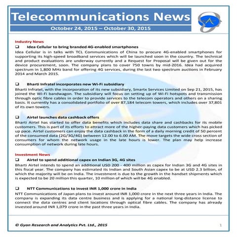Nl telecom oct 24 - 30, 2015