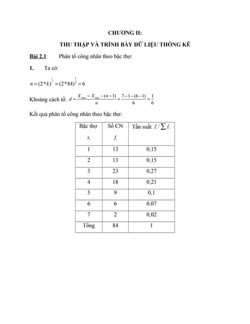 Bài tập nguyên lý thống kê có đáp án (1) | PDF