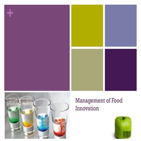 Management of food innovation 