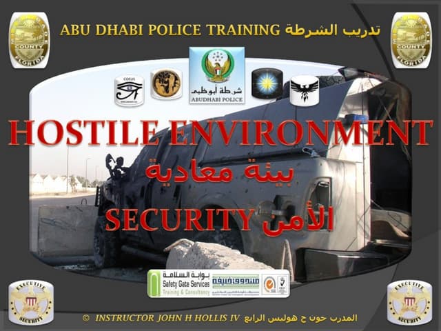 UAE Police & Military Hostile Environs Security Training Project V