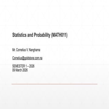 Comprehensive Introduction to Statistics and Probability Principles for ...
