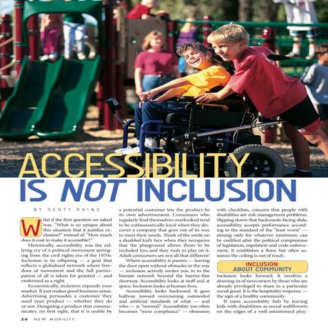 Accessibility is not Inclusion