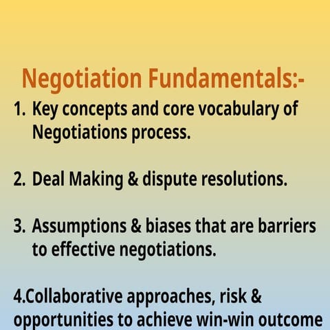 Negotiation fundamentals you need to learn before you negotiate