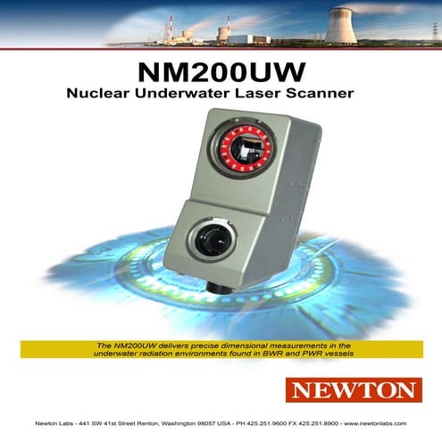 NM200UW Nuclear Underwater Laser Scanner