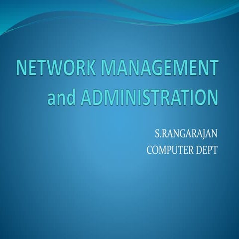 network administration directory access and remote access