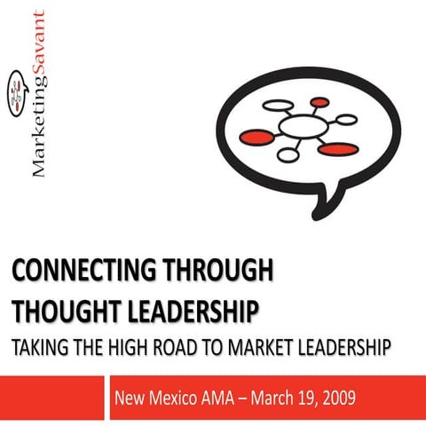 New Mexico AMA - Thought Leadership Marketing