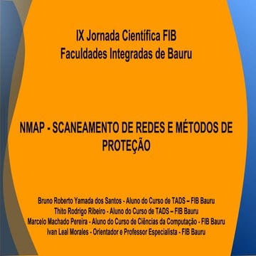 Nmap - scaneamento de redes e métodos de proteção