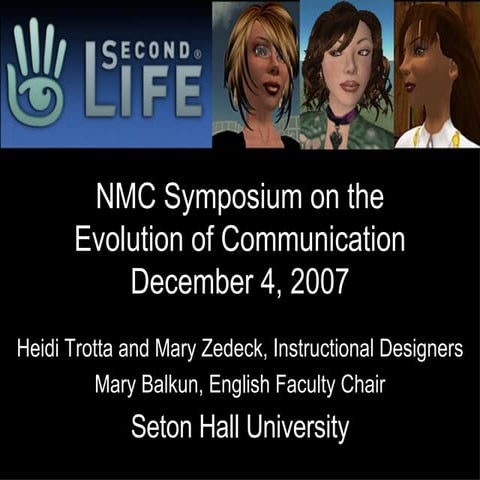 NMC Symposium On The Evolution Of Communication