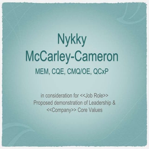 NMC Post Interview Portfolio Follow-up