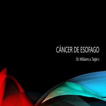 Cancer de esófago - Anatomia , clinica , tratamiento del cancer de ...