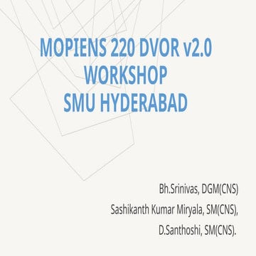 new dvor problems  new and old NMDVOR.pptx