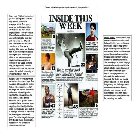 Annotated conventions of rock music magazines | PPTX