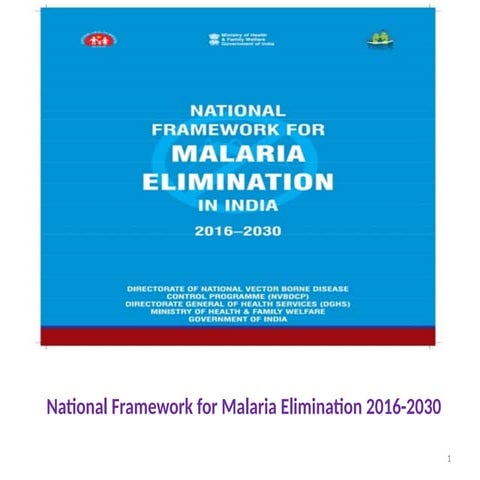 national malaria elimination programme cm