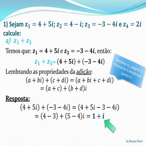 Números complexos praticando1