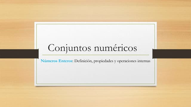 Números enteros
