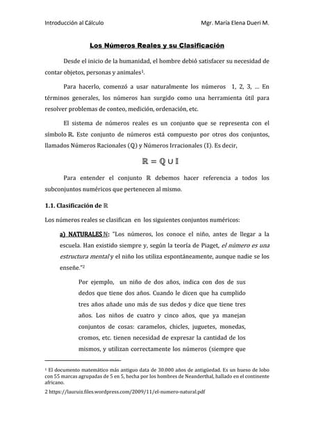 Números reales y su clasificación
