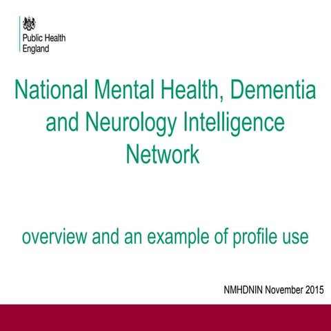 National Mental Health, Dementia and Neurology Intelligence Network