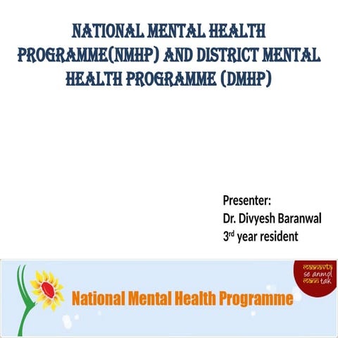 national mental health program.pptx for nursing students | PPTX