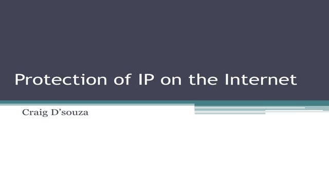 IP management on the interent