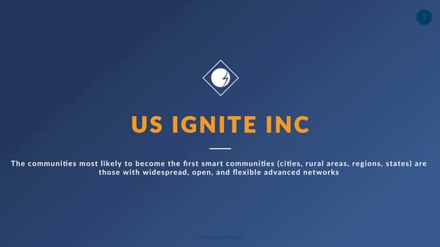 NSF PI Meeting presentation on US Ignite - Nishal Mohan