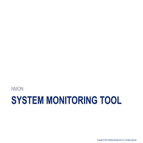 Nmon Analysis - Performance monitoring tool for LINUX and AIX | PPTX
