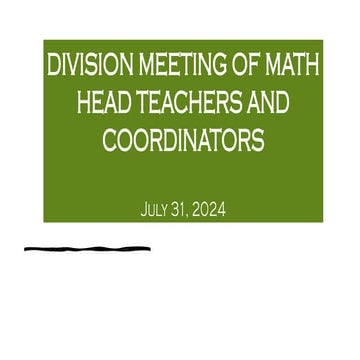 NMP division meeting powerpoint presentation