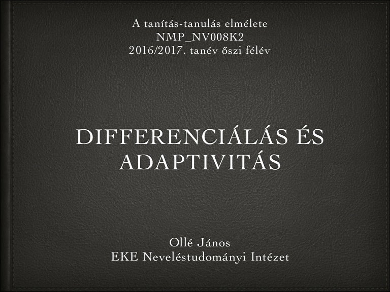 a differenciállátás az ami jobb a látáshoz