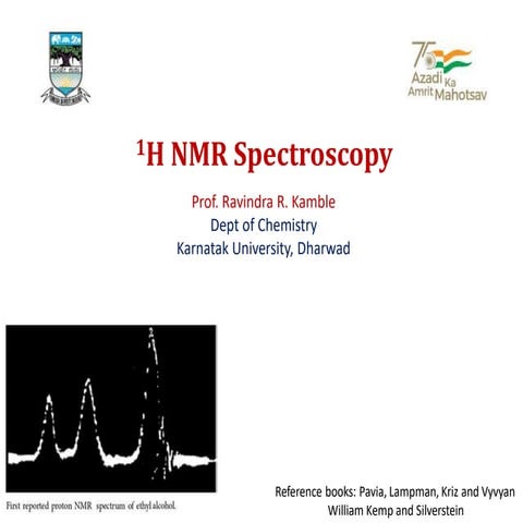 10. Principle of NMR Spectroscopy | PPTX