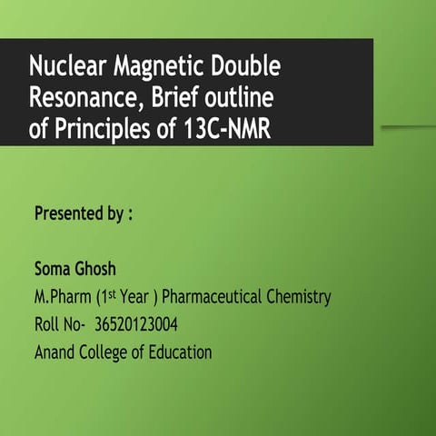 NMR - Double Resonance.pptx