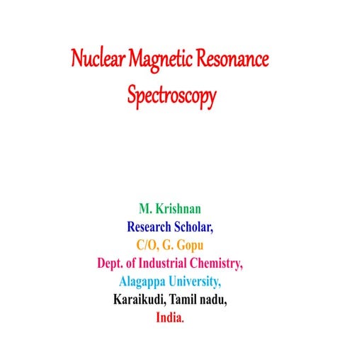 NMR - KRISHNAN