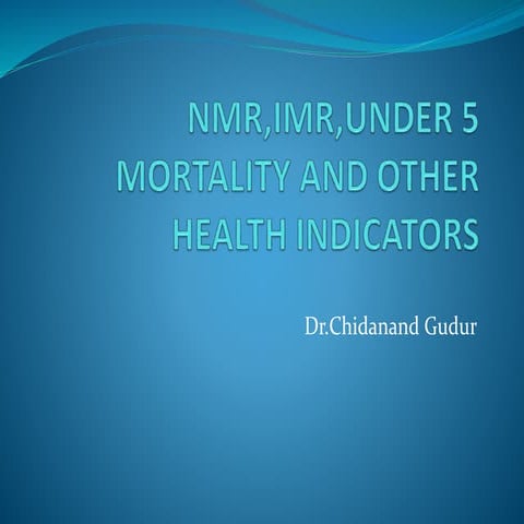 Under five mortality and its prevention | PPTX