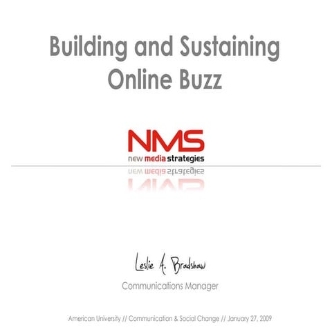 How to Build and Sustain Buzz Online