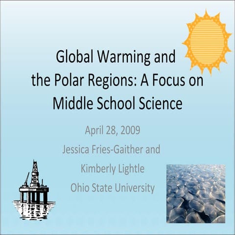 Energy and the Polar Environment: A Focus on Middle School
