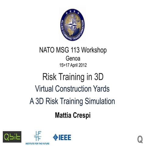 3D Simulations for Risk Training