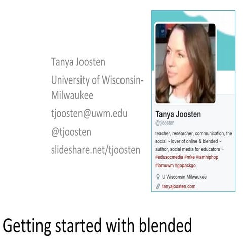 Getting started with blended, a presentation for NMSU