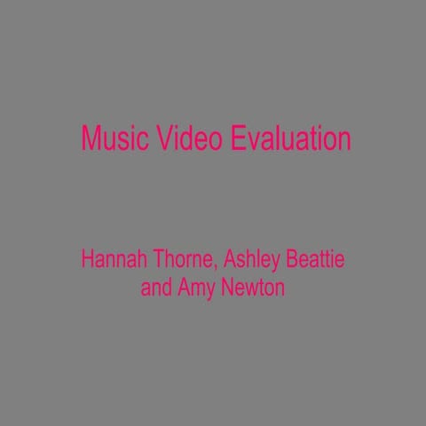 N:\Music Video Evaluation