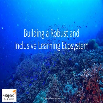Building a Robust and Inclusive Learning Ecosystem