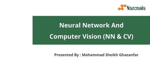History & Introduction of Neural Network and use of it in Computer Vision