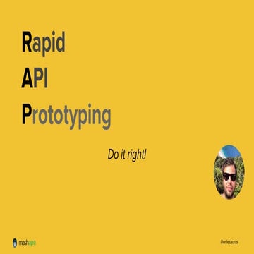 Rapid Api Prototyping