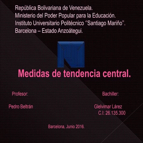 medidas de tendencia central