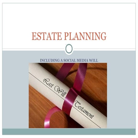 Estate planning