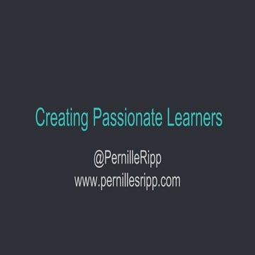 Pernille Ripp's Passionate Learners 