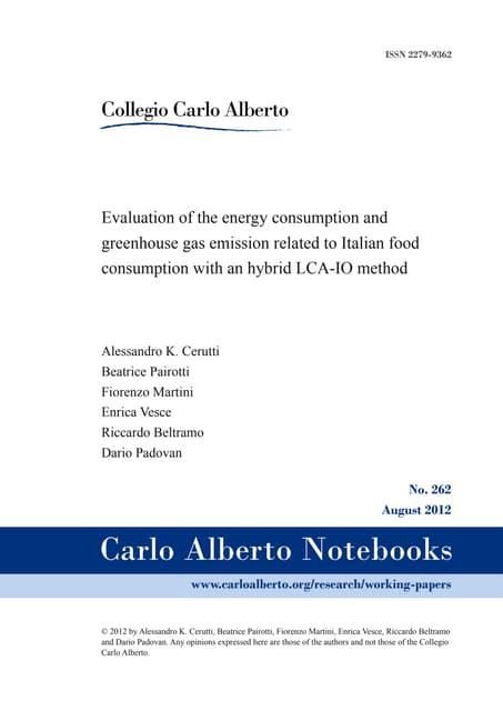 Evaluation of the energy consumptio...