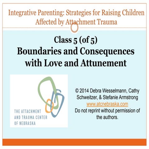 Class 5 Integrative Parenting for Attachment Trauma