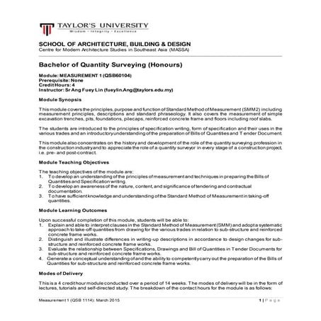 No.1 course outline march 2015 3