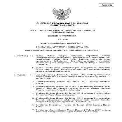 Pergub DKI Jakarta No.17
